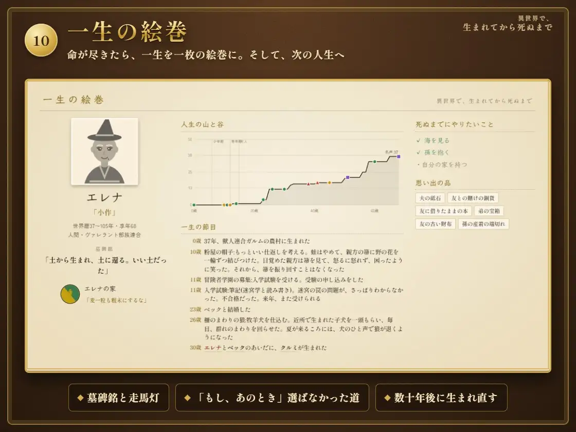 異世界で、生まれてから死ぬまで ～剣と魔法の人生シミュレーション～ サンプル画像 10