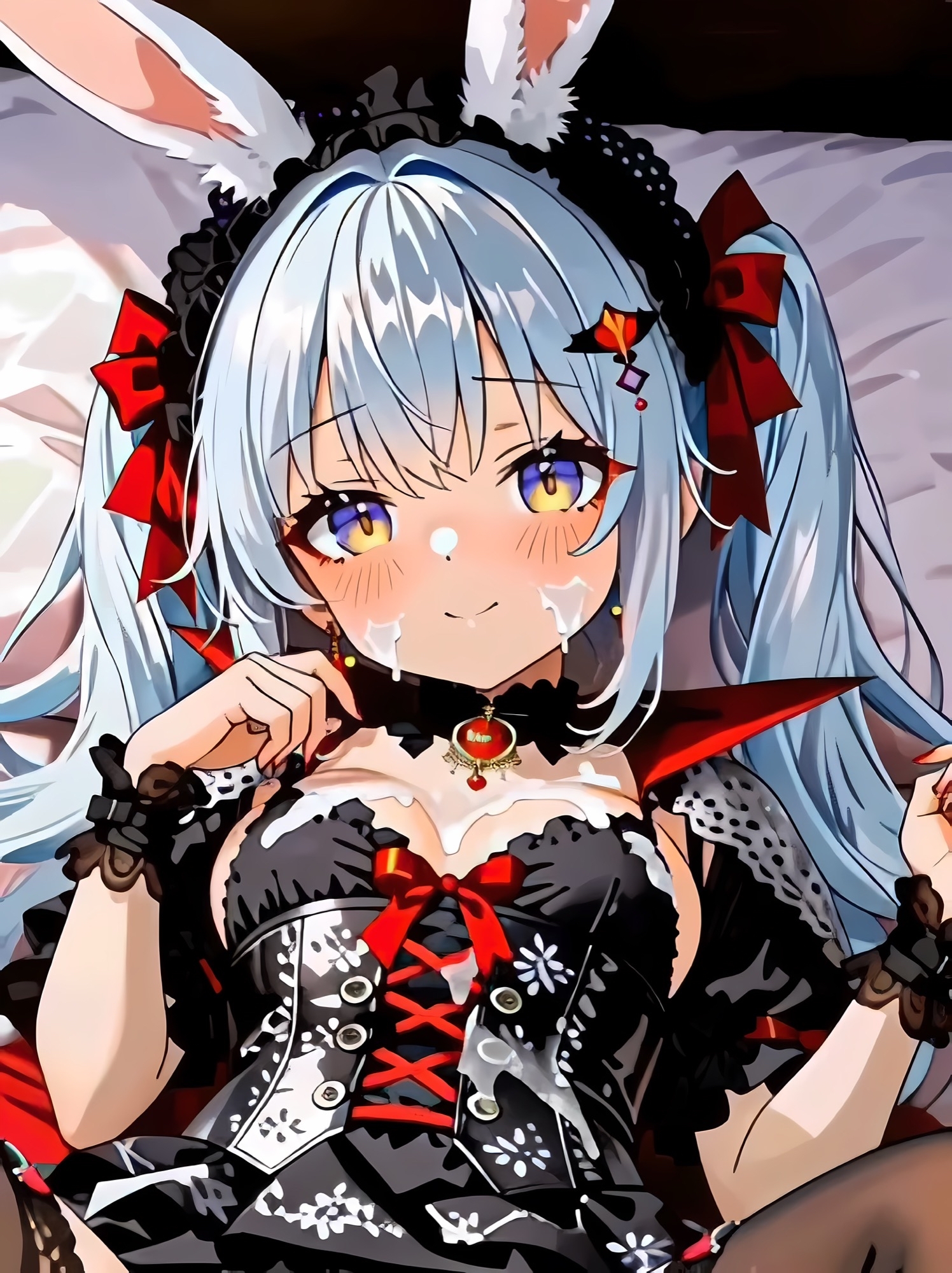【4K60fpsアニメ】ハロウィンなのでコスプレうさみみ娘とたくさんぶっかけHします【音声・効果音あり】 9