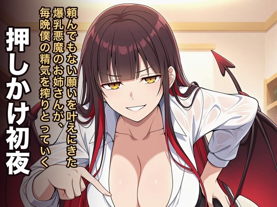 頼んでもない願いを叶えにきた爆乳悪魔のお姉さんが、毎晩僕の精気を搾りとっていく 第1話 押しかけ初夜