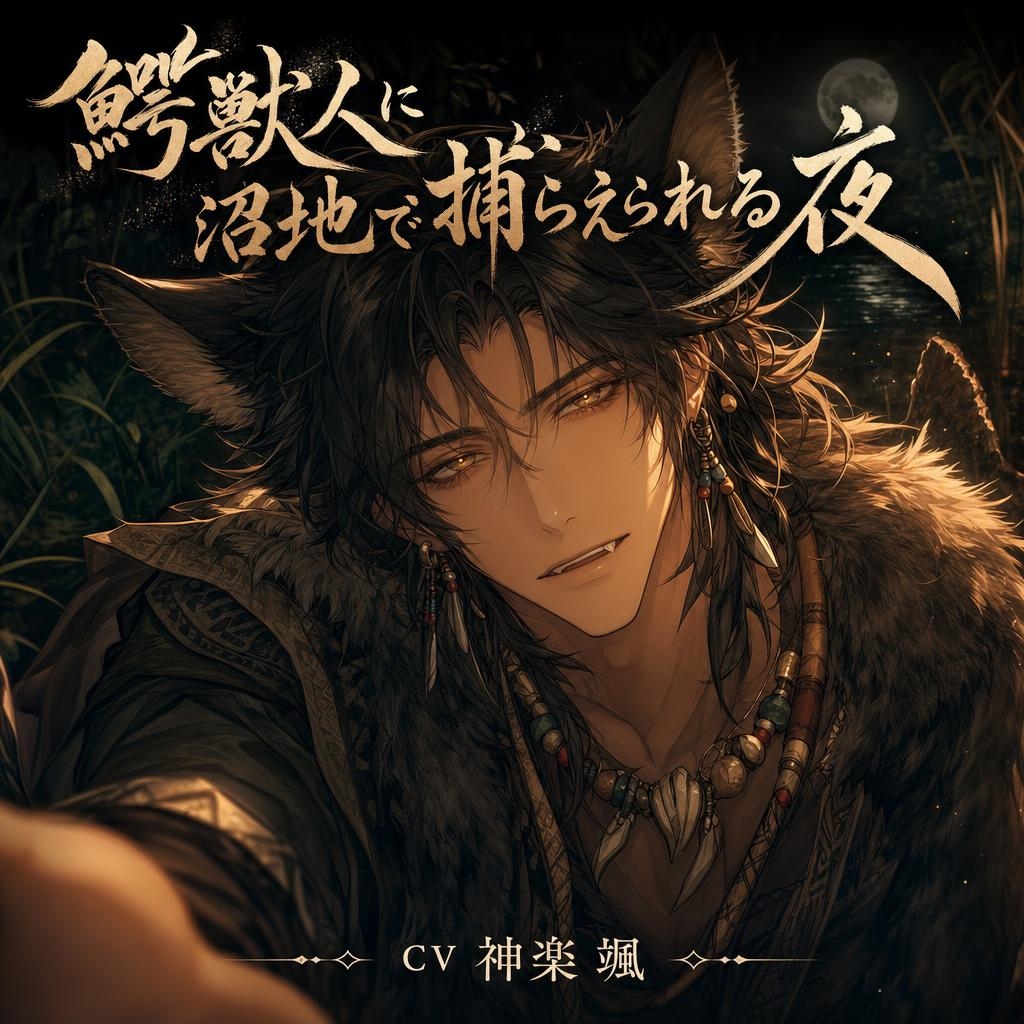 鰐獣人に沼地で捕らえられる夜♡〜静かに忍び寄る本能がお前だけを噛んで沈める〜【獣人/本能/バイノーラル】-1画像