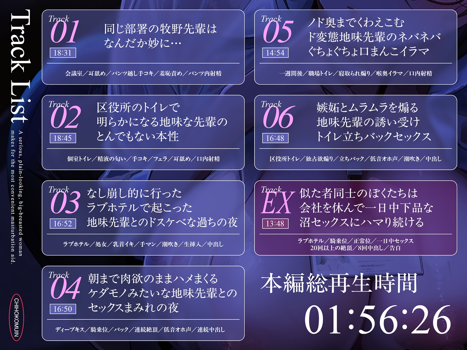 【吐息まみれ♡】地方公務員。～真面目な地味巨乳ほど都合のいいオナホ～ ♯誘い受け ♯心情代弁 [シロイルカ] | DLsite 6