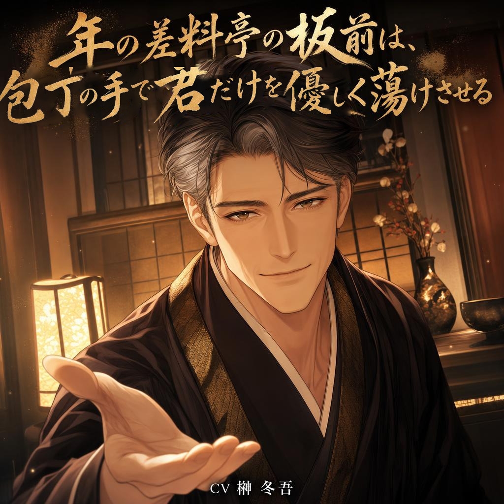 年の差料亭の板前は、包丁の手で君だけを優しく蕩けさせる♡〜大人の余裕で丁寧に仕上げる夜〜【年の差/溺愛/バイノーラル】-1画像