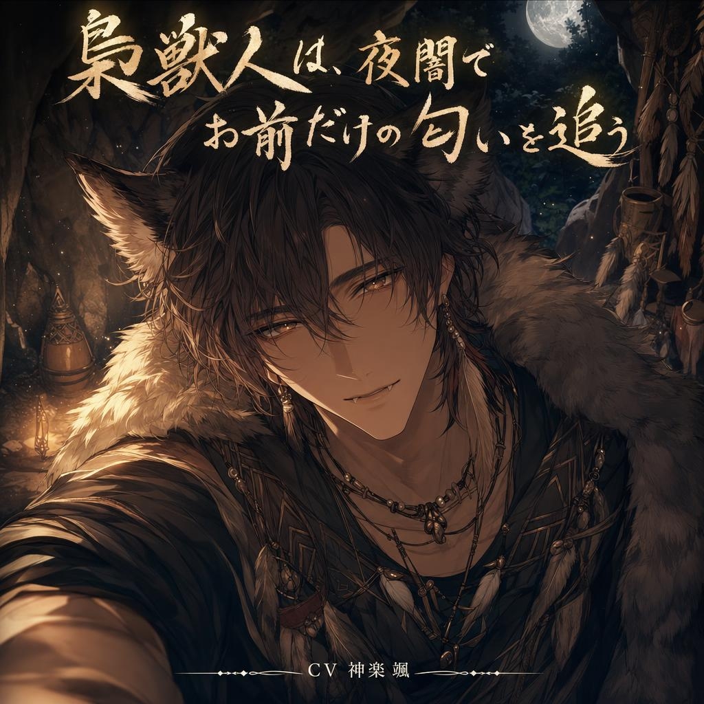 梟獣人は、夜闇でお前だけの匂いを追う♡〜音もなく忍び寄り、噛んで巣に閉じ込める〜【獣人/本能/バイノーラル】-1画像