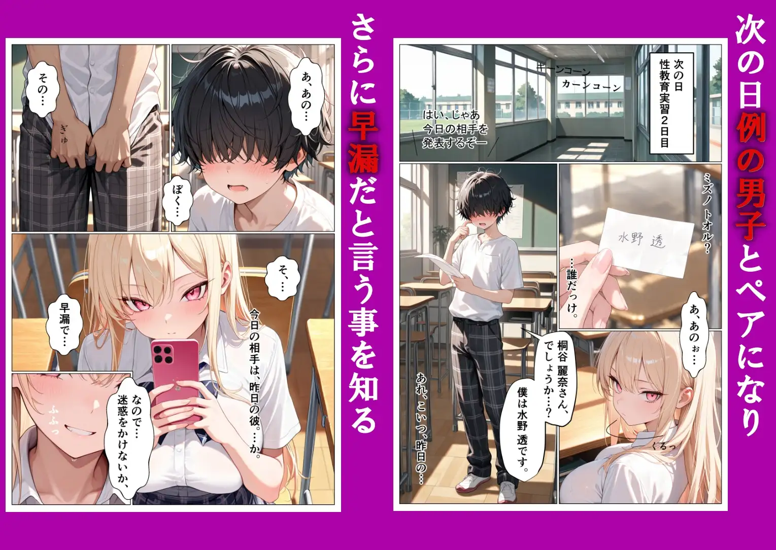 一軍ギャルが名前も知らない陰キャのデカチンにメス堕ちし本気セックスが止まらない サンプル画像 4