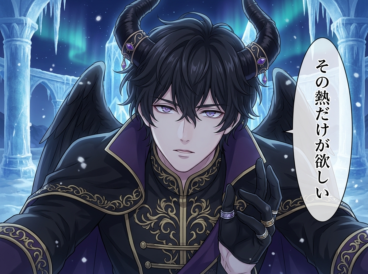 氷の魔神は、凍らぬ君の熱だけを永遠に欲しがる♡〜氷結の神殿で、溶かされ尽くす贄の夜〜【人外/魔神/バイノーラル】-4画像