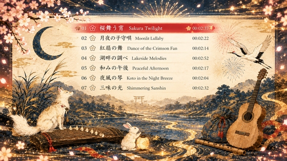 Japanese Instrumental Collection | 和風Bossa Nova 7曲
