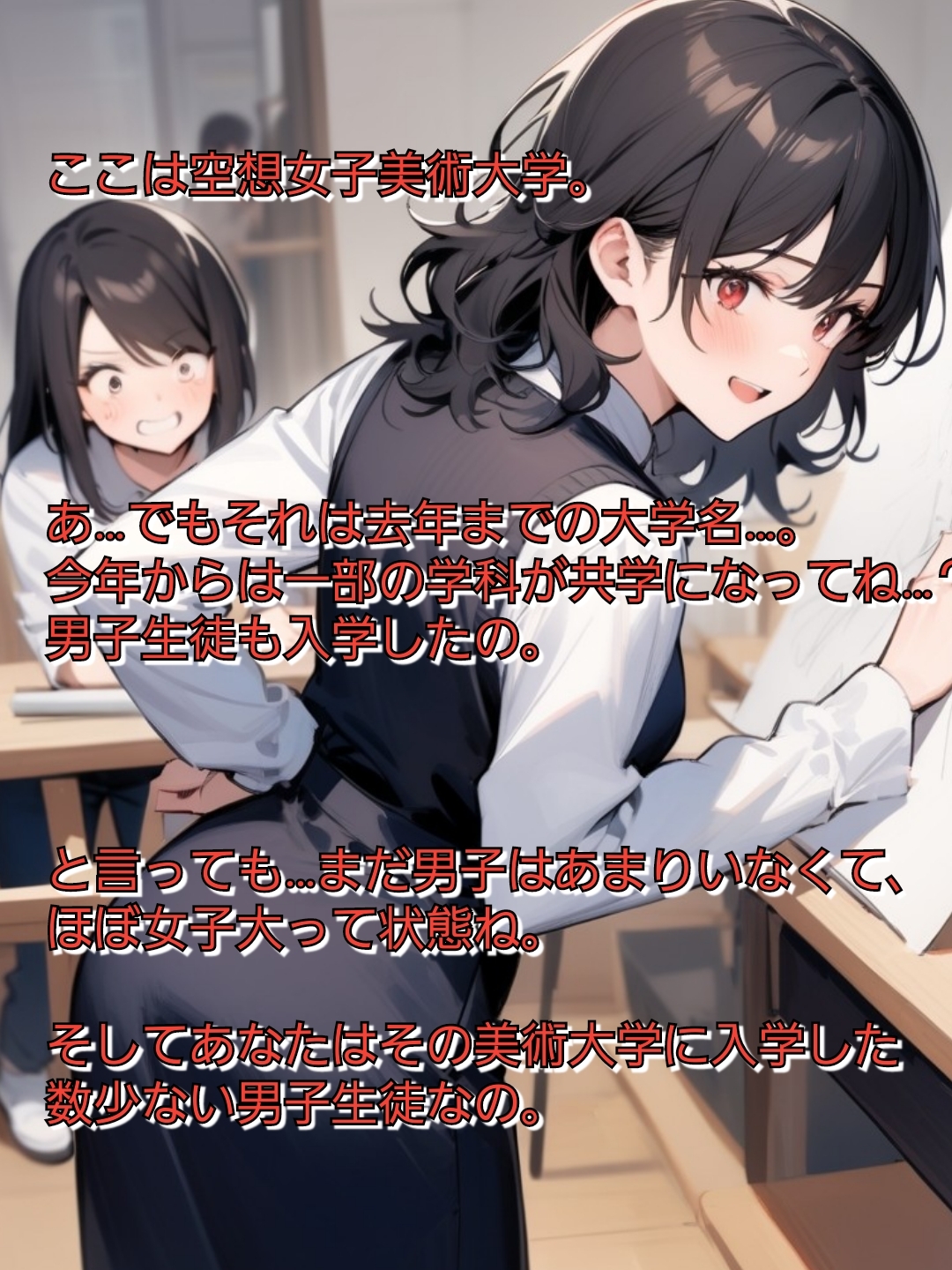 短小包茎マゾ向けCFNMボイス キミのおちんちんわらってあげる♡ 【女子美大のヌードデッサン編(1)】