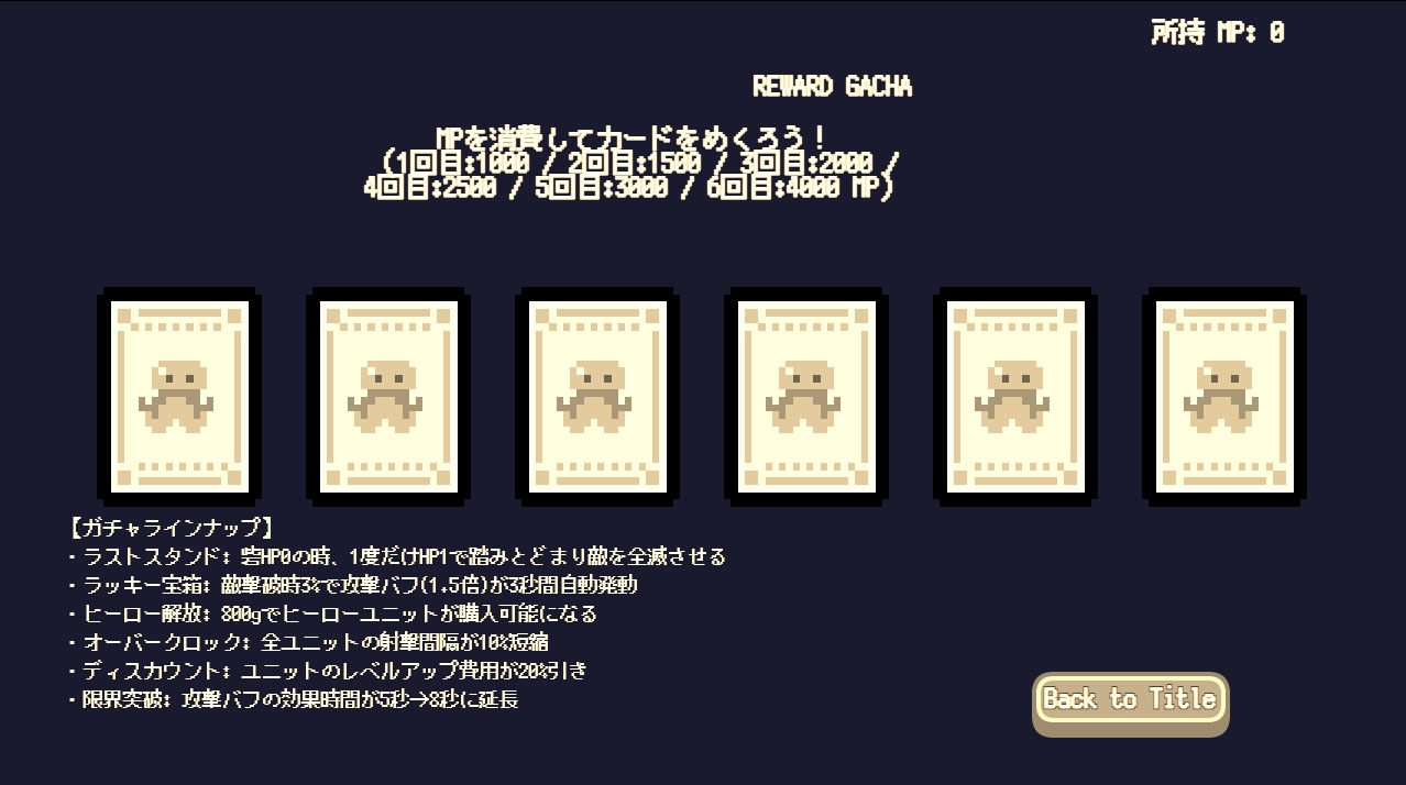 Pixel Base Defense - レトロドット絵タワーディフェンス -