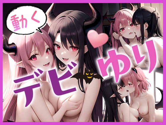 動く！デビゆり 悪魔ガールズの秘密の百合密着
