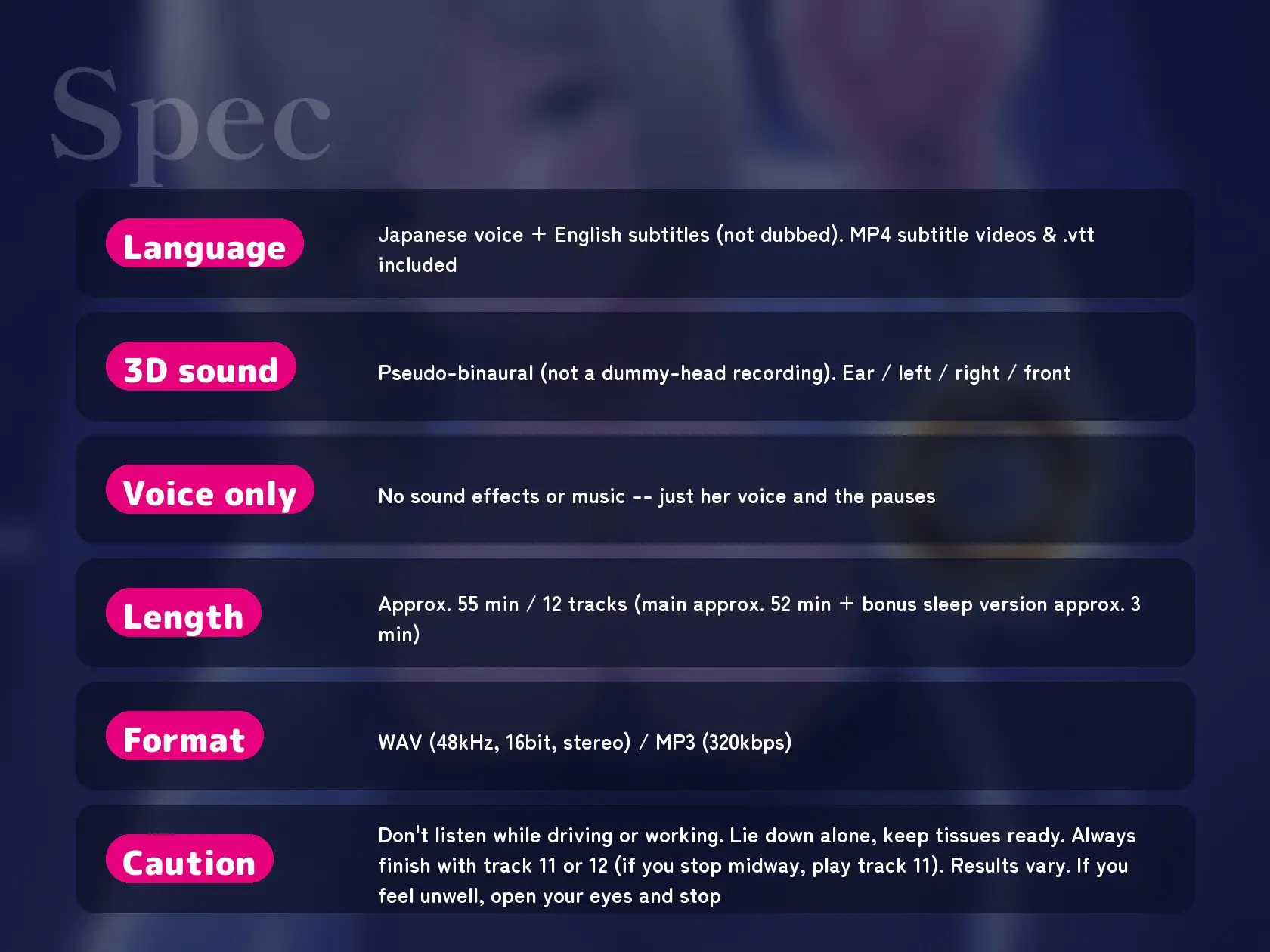 [ENG Sub] Trance JOI: She Counts You Down to 3 Orgasms [Wake-up incl. / 55min] サンプル画像 9