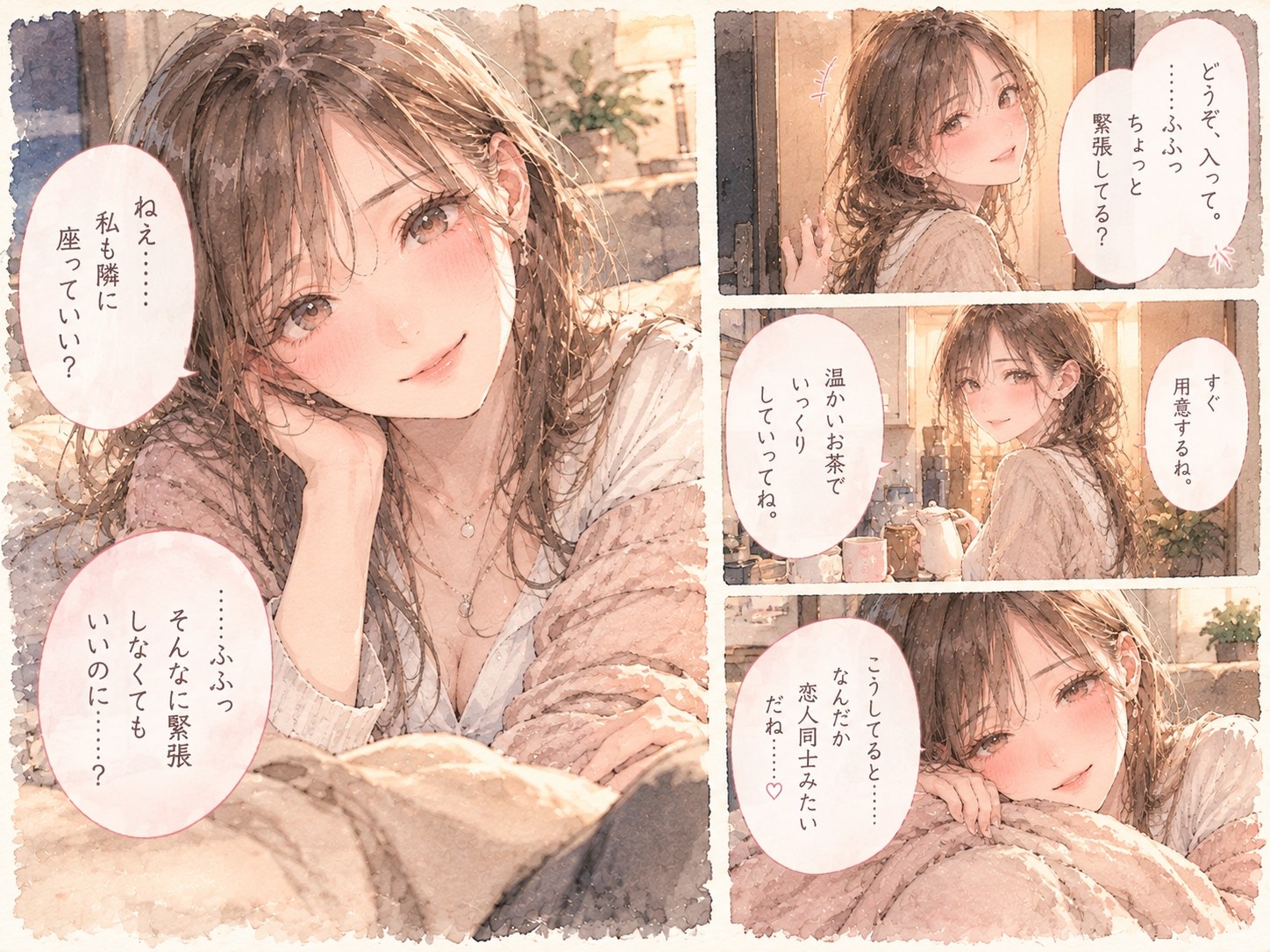 『終電を逃した夜、憧れの先輩と二人きりになった。』