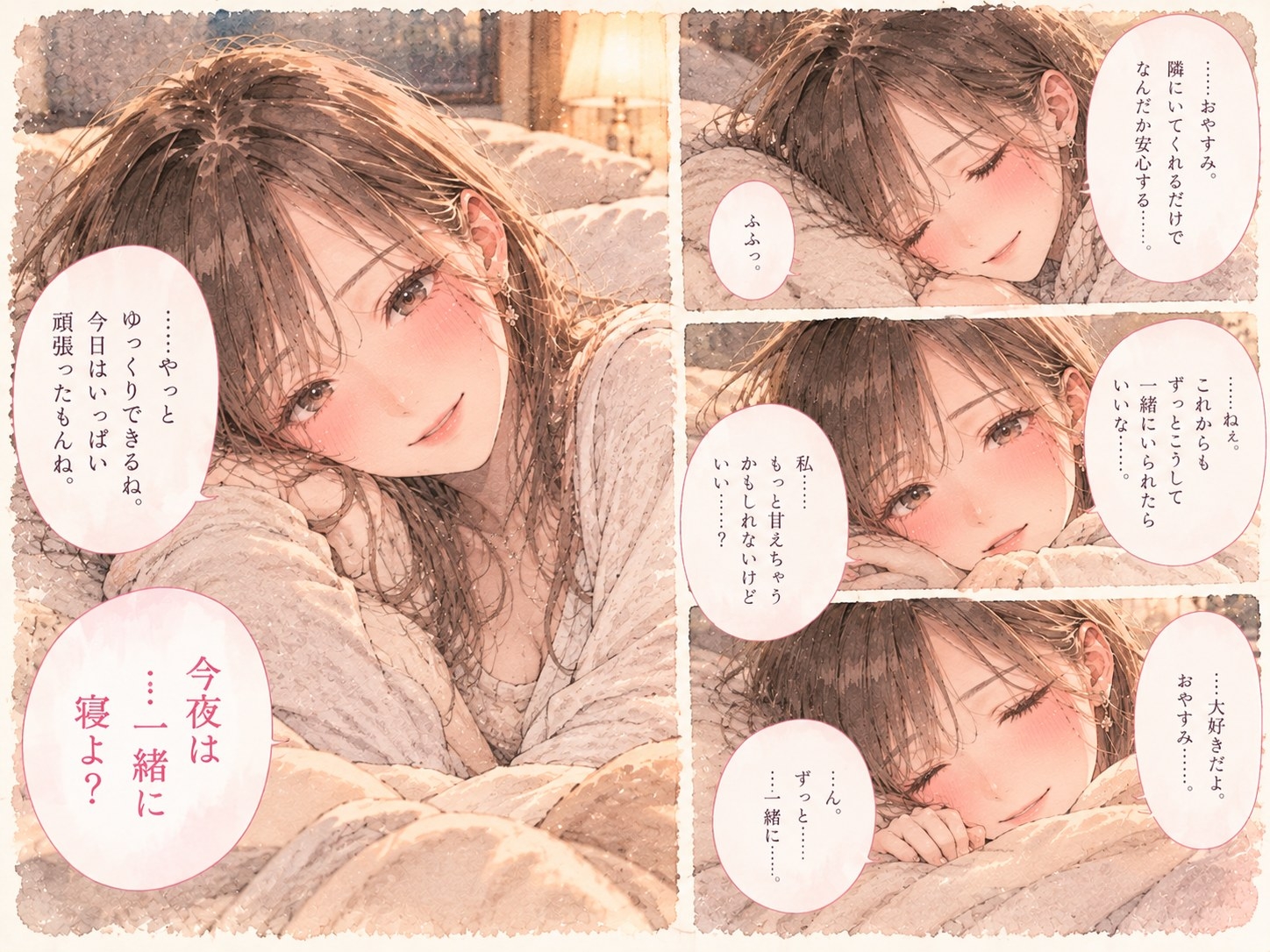 『終電を逃した夜、憧れの先輩と二人きりになった。』