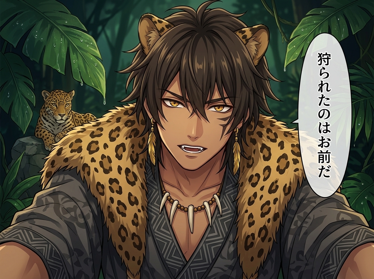 ジャガー獣人の番にされる夜♡〜密林で嗅ぎ当てた本能がお前だけを噛んで攫う〜【獣人/本能/バイノーラル】 サンプル画像4