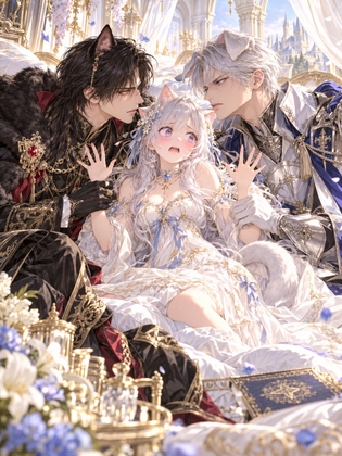 異世界に転生したら、ネコミミ公爵様とイヌ耳騎士団長に奪い合われています！ 〜二人の獣人イケメンからの溺愛が激しすぎて逃げられません〜