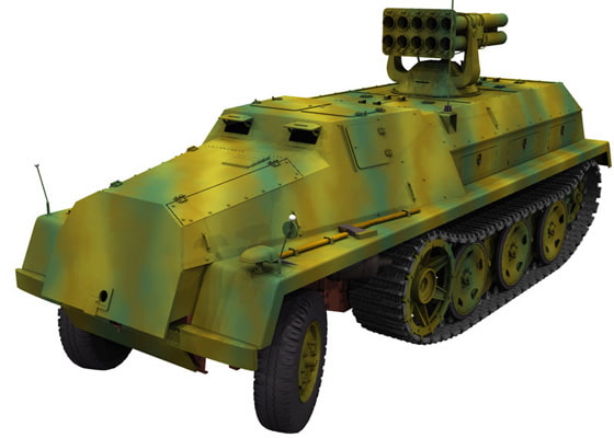 DAK3DCG作品データ「ドイツ国防軍重牽引車(15cmPanzerwerfer42装備)」