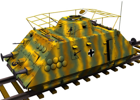 DAK3DCG作品データ「ドイツ軌上重装甲偵察車(戦闘指揮車)」