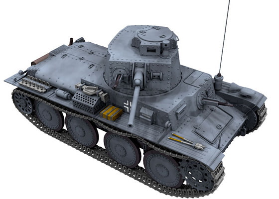 DAK3DCG作品データ「ドイツ38(t)戦車C型」