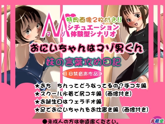 お兄ちゃんはマゾ男くん~妹の言葉責め日記~