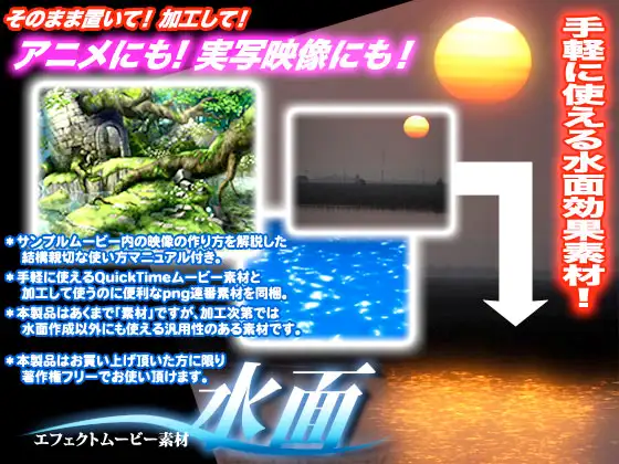 エフェクトムービー素材 水面