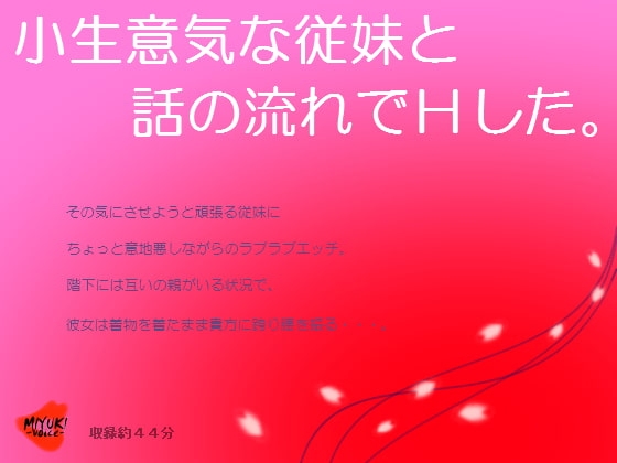 小生意気な従妹と話の流れでHした。