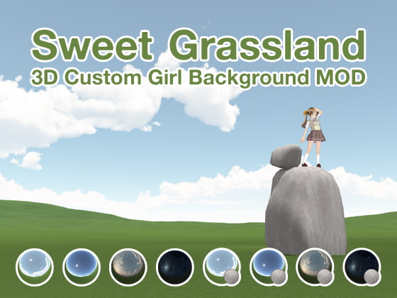 3Dカスタム少女背景MOD「SweetGrassland」
