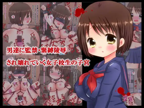 男達に監禁・緊縛陵○され壊れていく女子校生の子宮