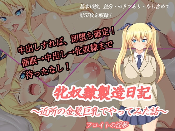 牝奴○製造日記～近所の金髪巨乳でやってみた話～