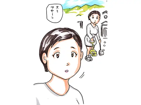 お母さんと外人さん