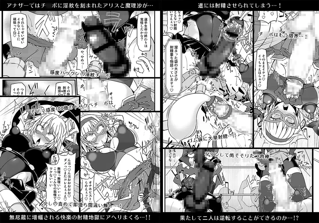 幻想郷フタナリチ○ポレスリング9 アリス&魔理沙VSにとり&雛 サンプル画像 3