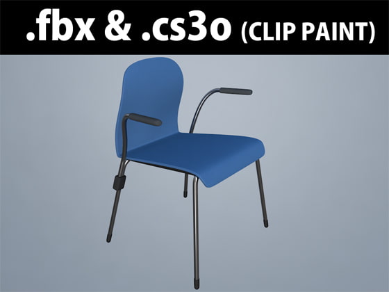DLsite専売3D素材会議椅子一般的01アーム付き