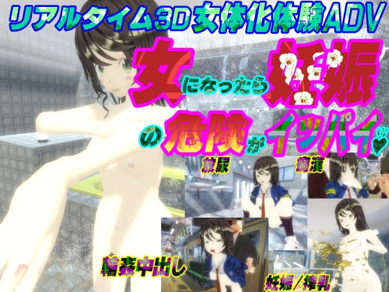 3Dリアルタイム女体化体験ゲーム~女になったら妊娠の危険がイッパイ♪~