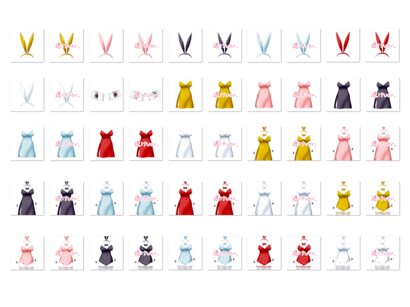 Sano Gengaman Clothing Pack Materials C - Bunny Girl