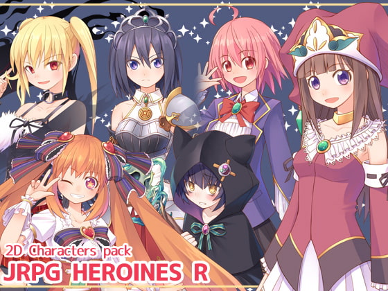 2D characters pack JRPG HEROINES R [森の奥の隠れ里]