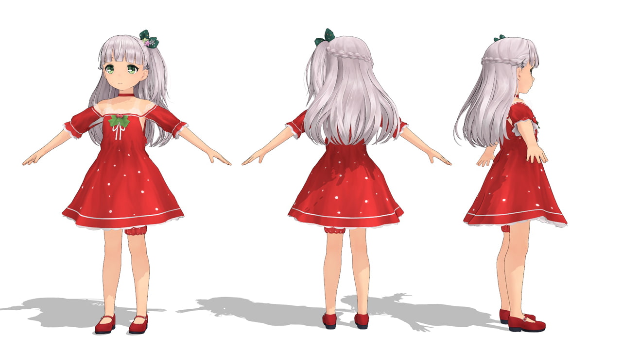 [MMD Models] Maestrale in Christmas Clothes Ver 1.0