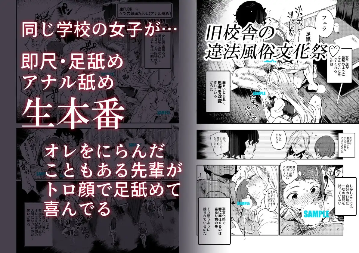 旧校舎裏文化祭#3日曜日編 全員オレの永久肉便器 サンプル画像 2