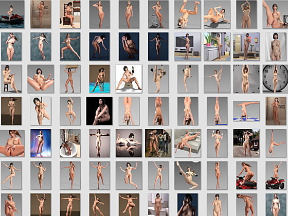 Nude Female Bodies Image Collection (106 pages)