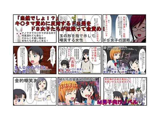 「当然でしょ!?」キ〇タマ責めは女の権利! 金責めに反対するドS団体リーダーの男をドS女子が地下闘技場に拉致って集団玉責め!【金蹴り【玉踏み潰し【金握り潰し】