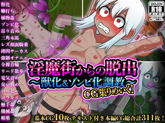 Escape the Succubus Town ~Beast and Zombie Transformation Training~ CG Remake!