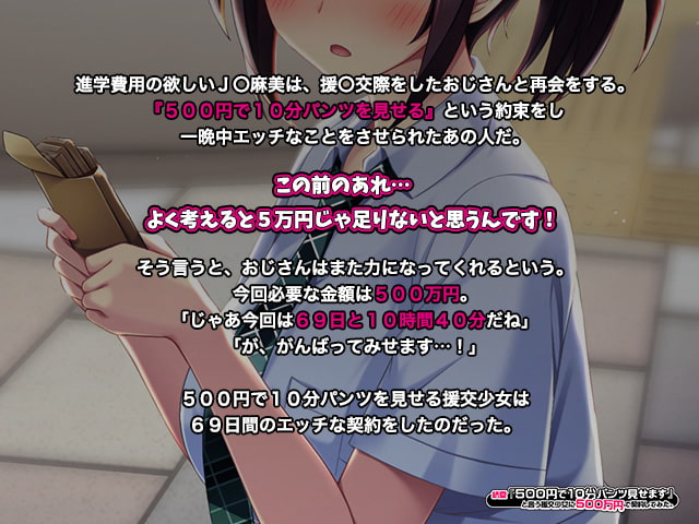 "For 500 yen you can look at my panties for 10 minutes." I gave her 5,000,000 Yen. 2