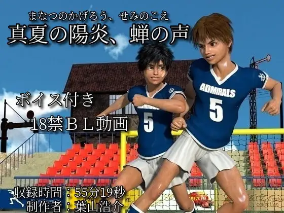 真夏の陽炎、蝉の声