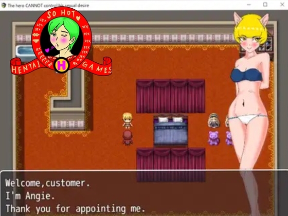 The hero cannot hold his desire for sex
