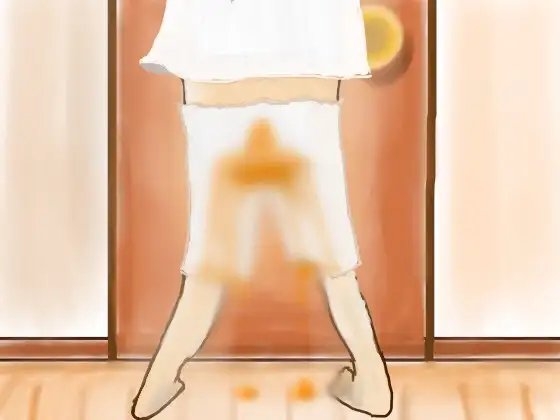 間に合わなかった…トイレの目の前で限界浣腸おもらし