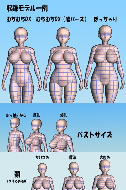 むちむちデジタルデッサン人形DX02