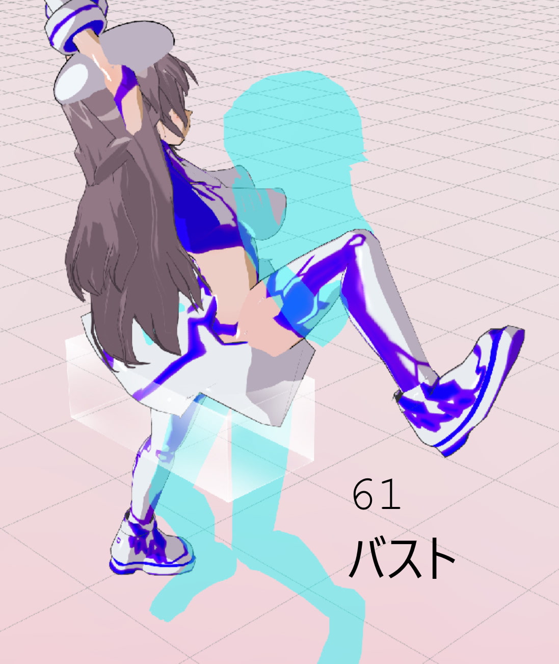 3Dカスタム少女追加モーション立位smallpack43