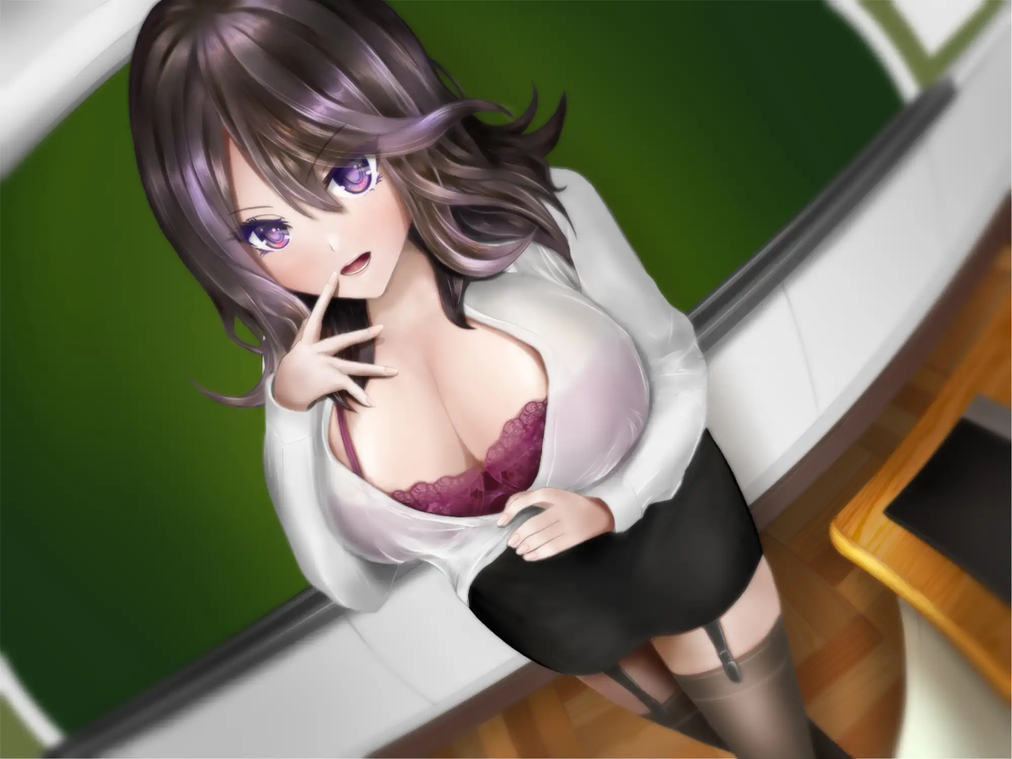 女教師　大股開きセックス 