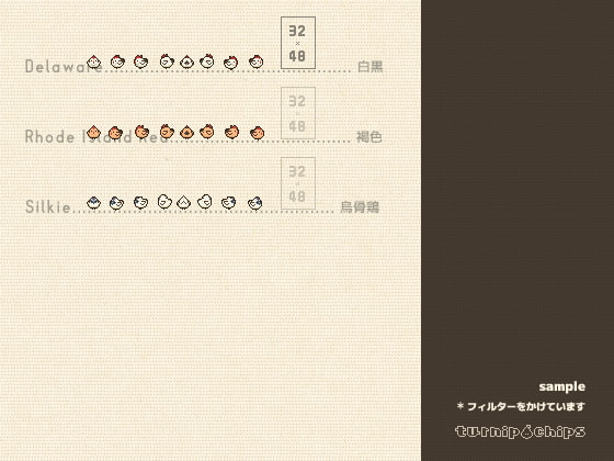 どうぶつキャラクターチップセットSIMPLE2(商品番号:RJ335964)