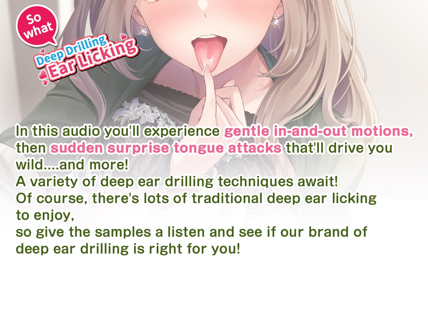 [ENG Ver.] DEEP Drilling Ear Licking ~Tongue In Ear Penetration~ (Deep ASMR)のサンプル画像2