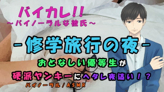 修学旅行~弱気な優等生が一線を越える夜!ヘタレが硬派ヤンキーを夜這い!? ASMR/バイノーラル/ボーイズラブ/ホモ/ゲイ/ヘタレ/ヤンキー/催眠音声/エロボイス