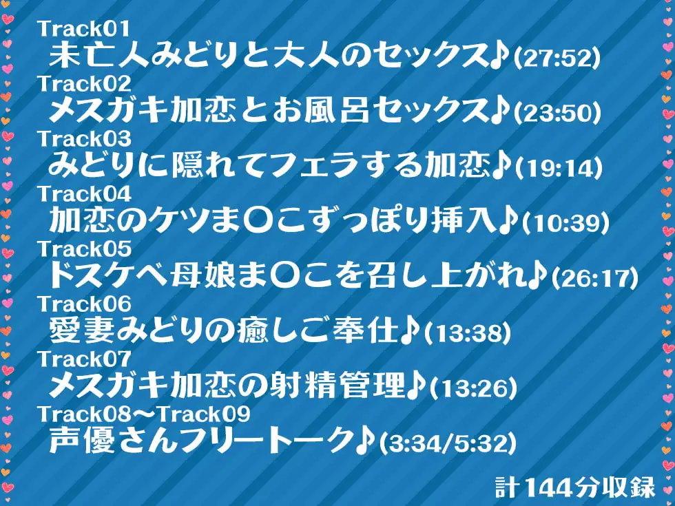 聖母とメスガキ 家賃は中出し母娘ま〇こでお納めください♪【KU100バイノーラル】 サンプル画像 4
