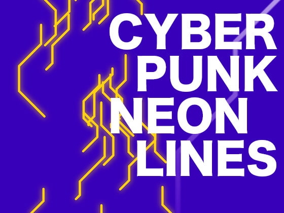 CYBER PUNK NEON LINES